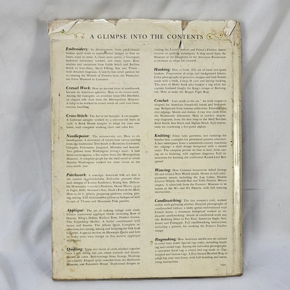 Woman's Day Book of American Needlework Rose Wilder Lane 1963 Hardcover Book